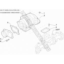 Турбокомпрессор/TURBOCHARGER 96.324(2985332000) New Holland MH City