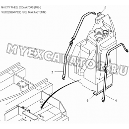 Установка топливного бака/FUEL TANK FASTENING 10.202(2988497000) New Holland MH City