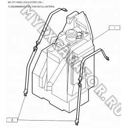 Установка топливного бака/FUEL TANK INSTALL.MATERIAL 10.200(2988498000) New Holland MH City