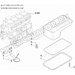 Масляный картер/ENGINE OIL SUMP 96.090(2985310000) New Holland MH City