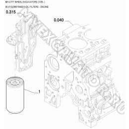 Масляный фильтр/OIL FILTERS - ENGINE 96.413(2985184001) New Holland MH City