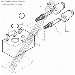 Гидросистема/PILOT VALVE 23.342(2985793000) New Holland MH City