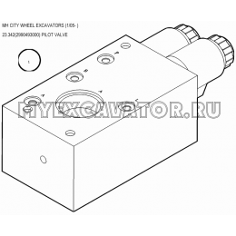 Гидросистема/PILOT VALVE 23.342(2990493000) New Holland MH City