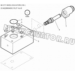 Гидросистема/PILOT VALVE 23.342(2985040001) New Holland MH City
