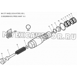 Гидросистема/PRESS. MAINT. VLV. 23.260(2985041001) New Holland MH City