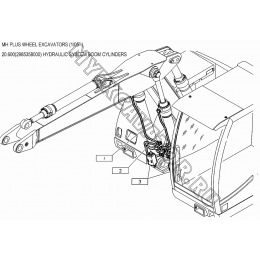 Гидросистема/HYDRAULIC SYSTEM BOOM CYLINDERS 20.600(2985358000) New Holland MH Plus