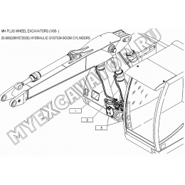 Гидросистема/HYDRAULIC SYSTEM BOOM CYLINDERS 20.600(2991572000) New Holland MH Plus