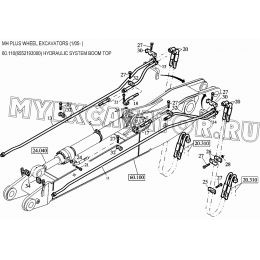 Гидросистема/HYDRAULIC SYSTEM BOOM TOP 60.110(6552193000) New Holland MH Plus