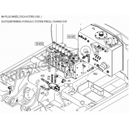 Гидросистема/HYDRAULIC SYSTEM FREQU. CHANGE-OVE 20.670(2987609000) New Holland MH Plus