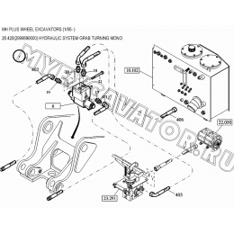 Гидросистема/HYDRAULIC SYSTEM GRAB TURNING MONO 20.420(2990690000) New Holland MH Plus