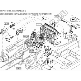 Гидросистема/HYDRAULIC SYSTEM HIGH PRESSURE MULTI-POSIT BOOM 20.310(8926992000) New Holland MH Plus