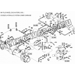 Гидросистема/HYDRAULIC SYSTEM LOWER CARRIAGE 20.020(01) New Holland MH Plus