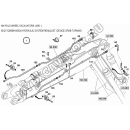 Гидросистема/HYDRAULIC SYSTEM READJUST. DEVICE GRAB TURNING 60.217(2990814000) New Holland MH Plus