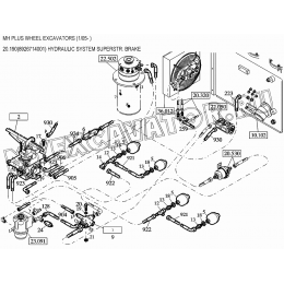 Гидросистема/HYDRAULIC SYSTEM SUPERSTR. BRAKE 20.190(8926714001) New Holland MH Plus