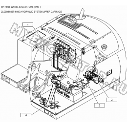 Гидросистема/HYDRAULIC SYSTEM UPPER CARRIAGE 20.030(8926716000) New Holland MH Plus