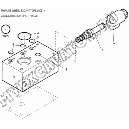 Гидросистема/PILOT VALVE 23.342(2985040001) New Holland MH Plus