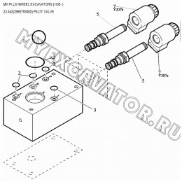 Гидросистема/PILOT VALVE 23.342(2985793000) New Holland MH Plus