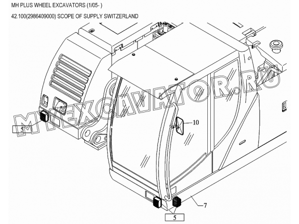 Датчики/SCOPE OF SUPPLY SWITZERLAND 42.100(2986409000) New Holland MH Plus