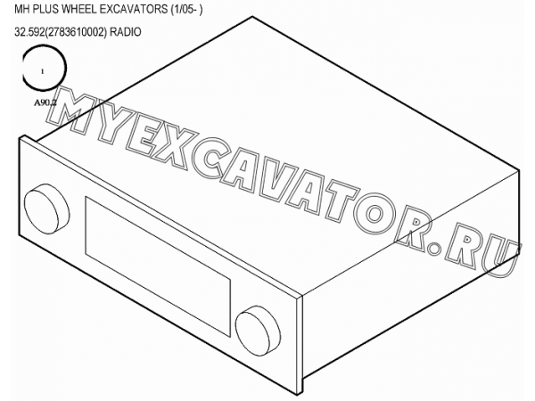 Радиооборудование/RADIO 32.592(2783610002) New Holland MH Plus