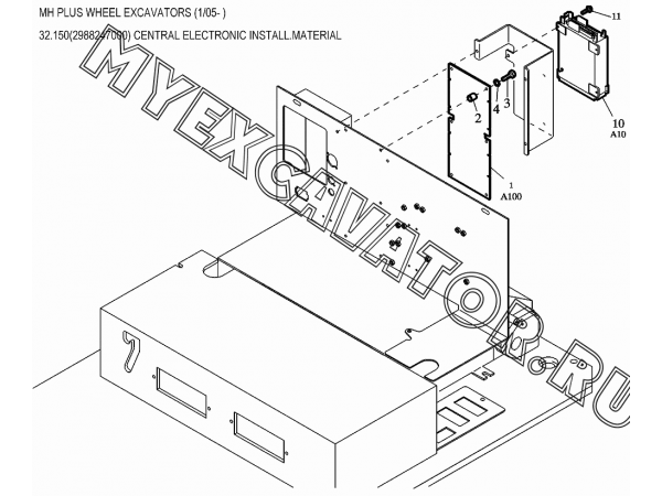 Электрооборудование/CENTRAL ELECTRONIC INSTALL.MATERIAL 32.150(2988247000) New Holland MH Plus