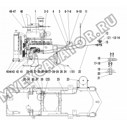 Двигатель A1-2901001547 SDLG LG936L