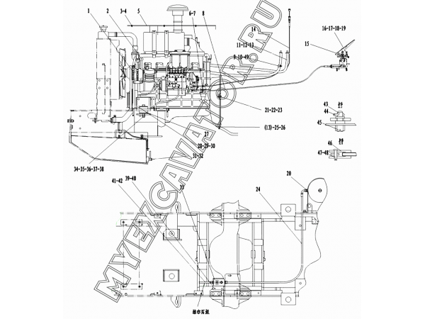 Двигатель A1-2901001548 SDLG LG936L