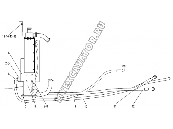 Радиатор A3-2903001001 SDLG LG936L