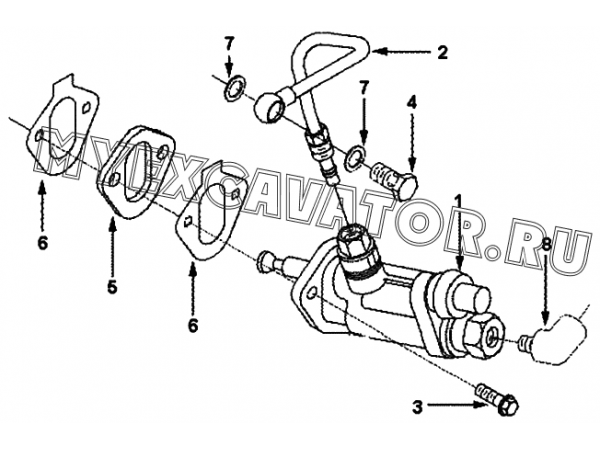 Топливный насос FS9004-02ZZ A29-4110000555 SDLG LG936L