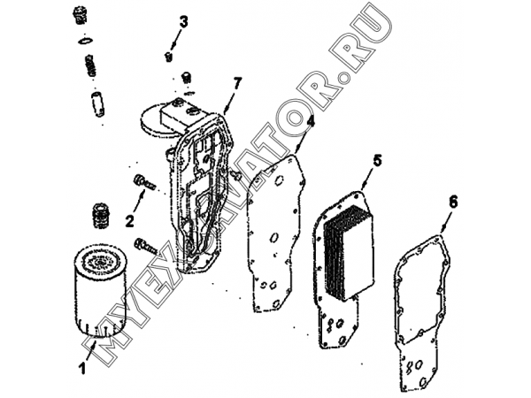 Масляный радиатор LC9020ZZ A34-4110000555 SDLG LG936L