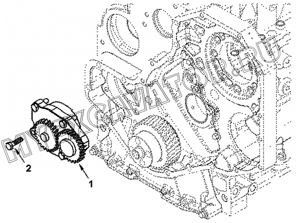 Маслонасос LP9064ZZ A36-4110000555 SDLG LG936L