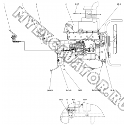 Двигатель/DIESEL ENGINE ASS'Y A1-2901001634 SDLG LG952H