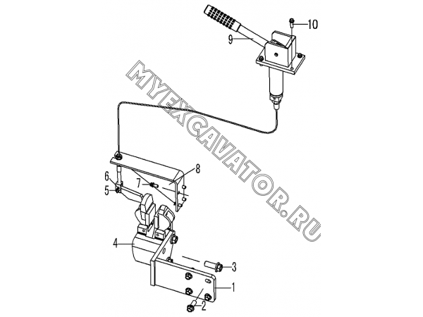 Стояночный тормоз/PARKING BRAKE SYSTEM J4-2923000101 SDLG LG952H