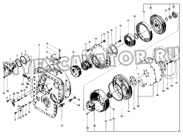 Гидротрансформатор/TORQUE CONVERTER YJSW315-8A(370804) B2-4110000483 SDLG LG952H