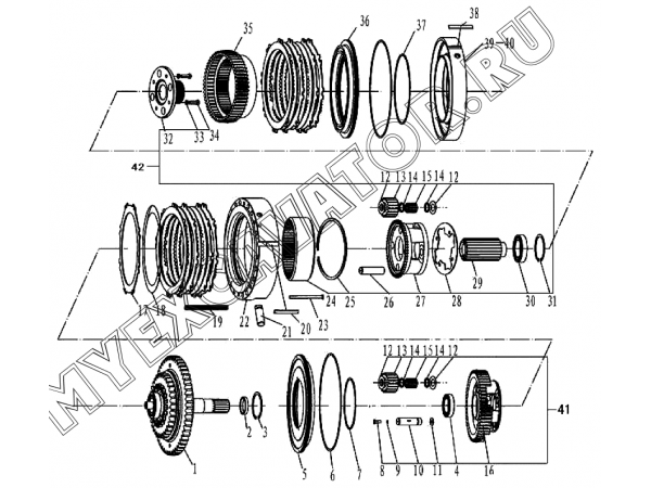 Коробка передач/4TH SHAFT ASS’Y (I) C4-2030900026 SDLG LG952H