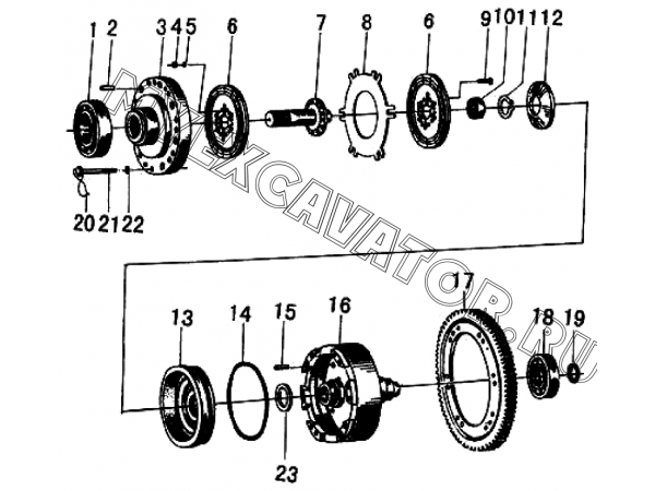 Коробка передач/4TH SHAFT ASS’Y (II) C6-2905001656 SDLG LG952H