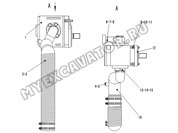 Насос/WORKING PUMP ASSEMBLY F2-2911000882 SDLG LG952H