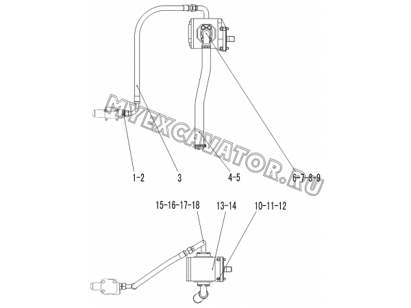 Насос рулевого управления/STEERING PUMP ASSEMBLY I1-2919000876 SDLG LG952H