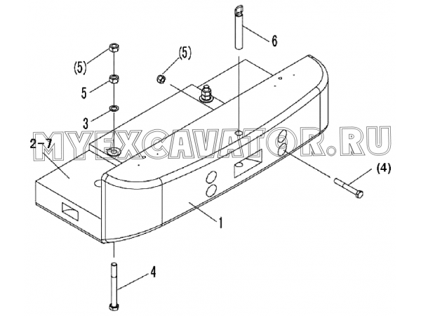 Противовес/COUNTER WEIGHT K5-2928000797 SDLG LG952H