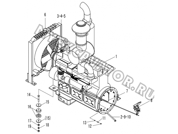 Двигатель/DIESEL ENGINE SYSTEM SDLG LG953