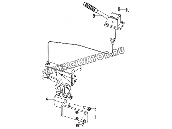 Стояночный тормоз/PARKING BRAKE SYSTEM SDLG LG953