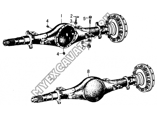 Мосты/AXLE ASSEMBLY SDLG LG953