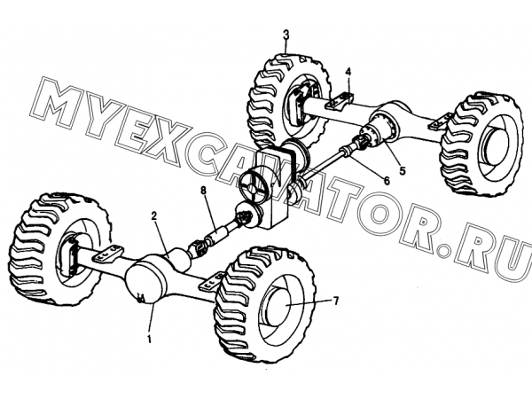 Мосты/AXLE ASSEMBLY SDLG LG953