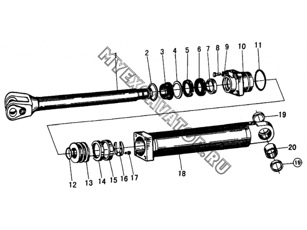 Гидроцилиндр/LIFT ARM CYLINDER SDLG LG953