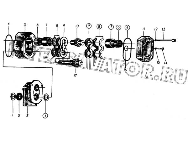 Насос гидравлический/WORKING GEAR PUMP SDLG LG953