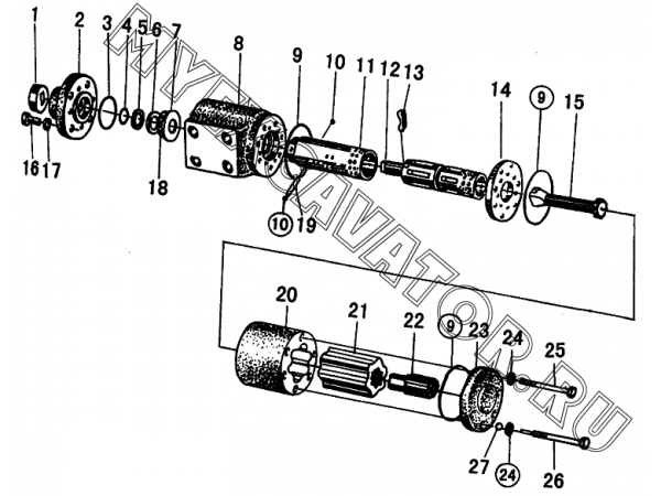 Рулевой механизм/STEERING GEAR SDLG LG953