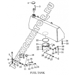 Топливный бак/FUEL TANK Shantui SD23