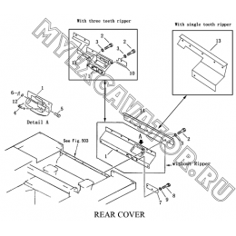 Задняя крышка/REAR COVER Shantui SD23