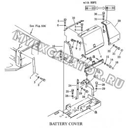 Крышка аккумуляторной батареи/BATTERY COVER Shantui SD23