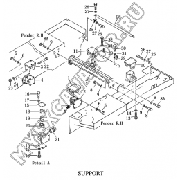 Опора/SUPPORT Shantui SD23