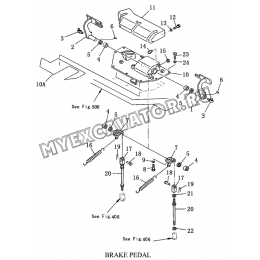 Педаль тормоза/BRAKE PEDAL Shantui SD23